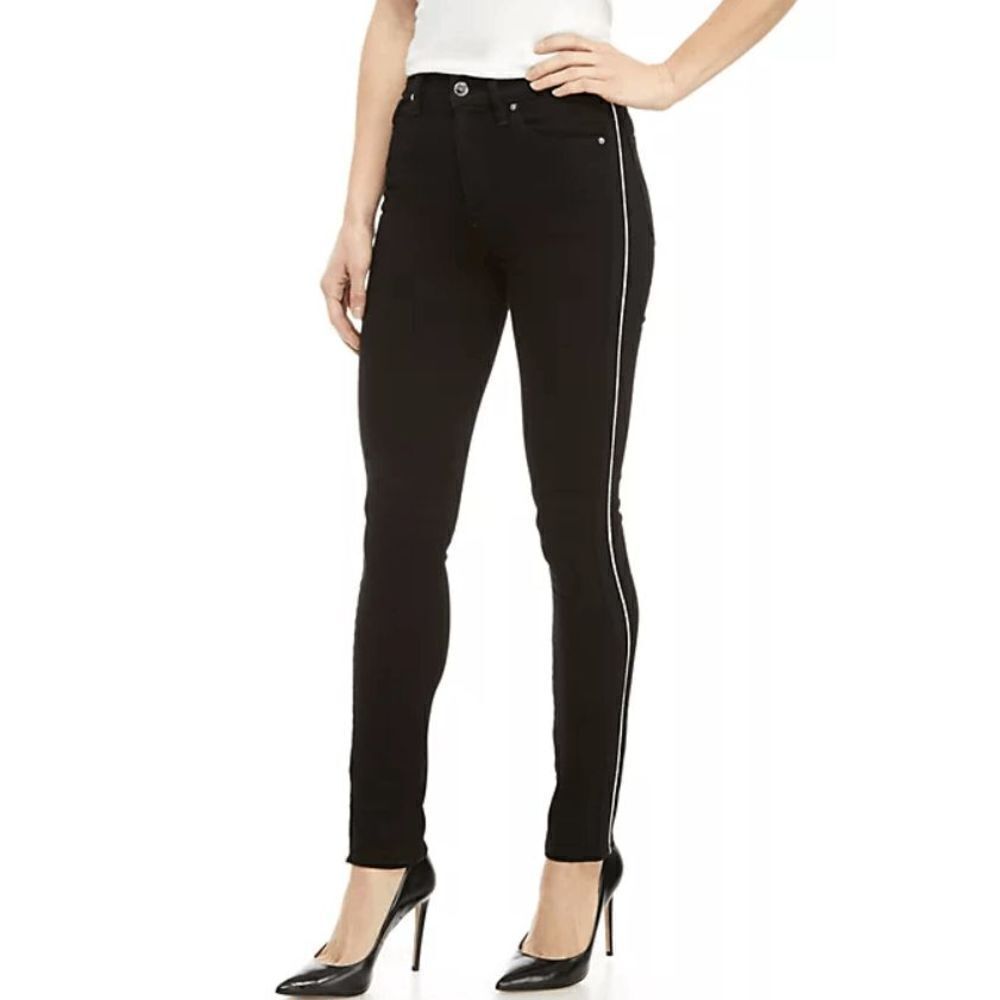 Hudson Holly Holly High Rise Skinny Ankle Jeans with Piping